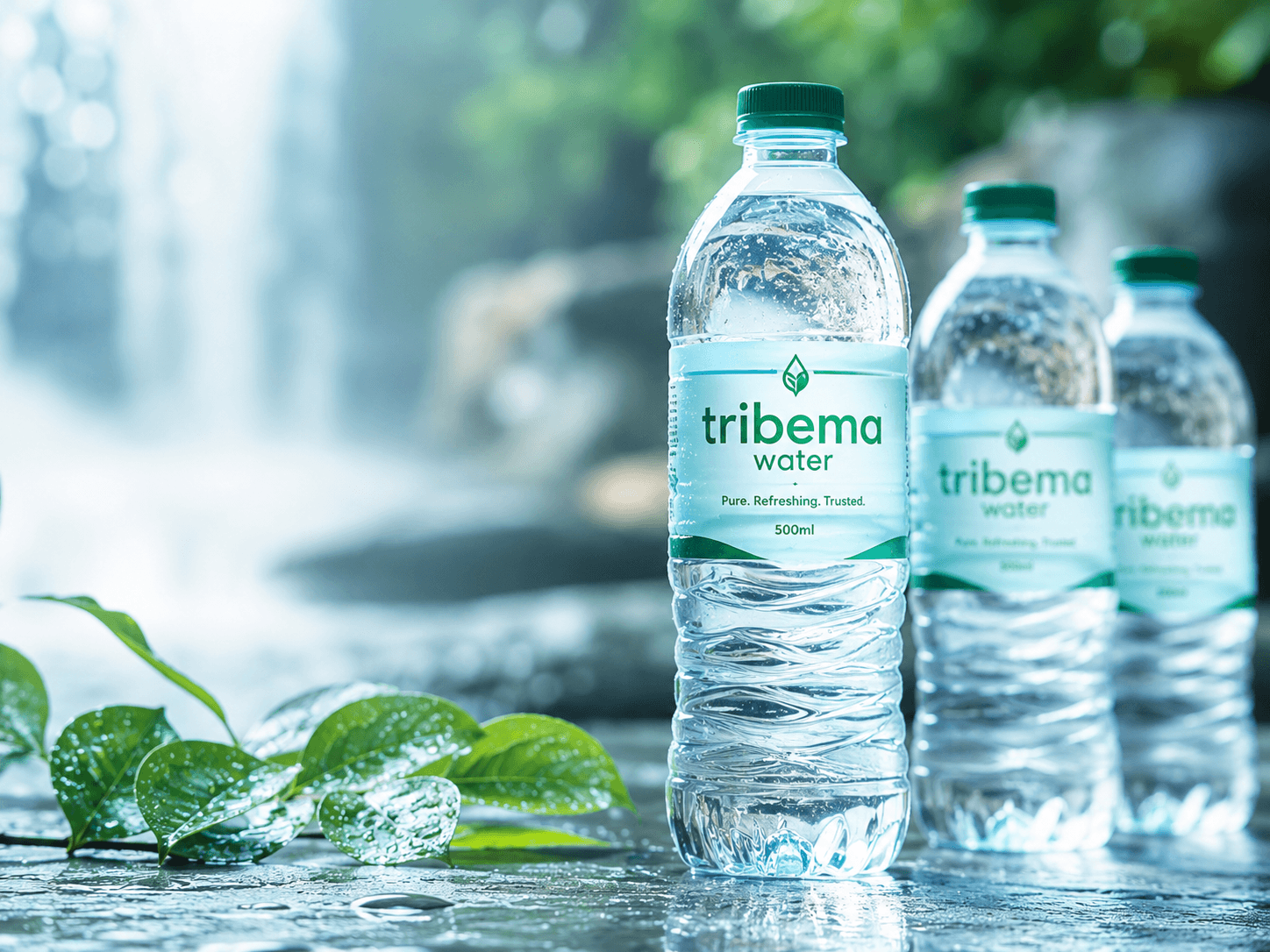 Tribema pure water bottles